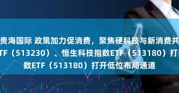 贵海国际 政策加力促消费，聚焦硬科技与新消费共振，港股消费ETF（513230）、恒生科技指数ETF（513180）打开低位布局通道