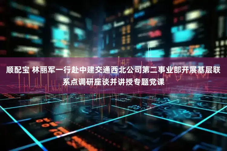 顺配宝 林丽军一行赴中建交通西北公司第二事业部开展基层联系点调研座谈并讲授专题党课