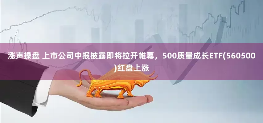 涨声操盘 上市公司中报披露即将拉开帷幕，500质量成长ETF(560500)红盘上涨