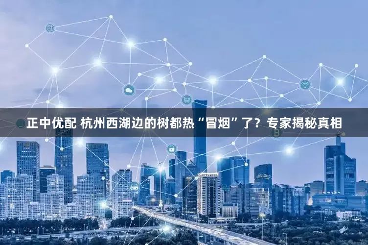 正中优配 杭州西湖边的树都热“冒烟”了？专家揭秘真相