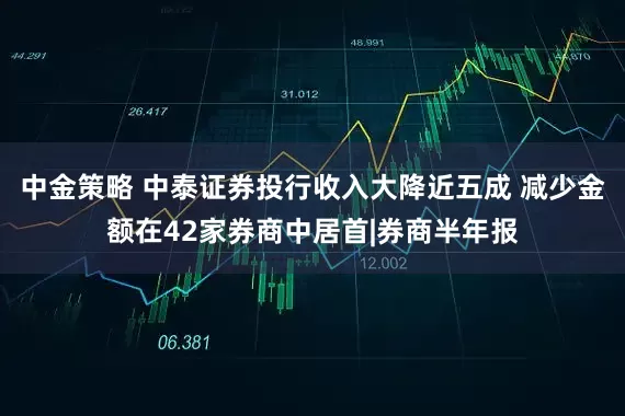 中金策略 中泰证券投行收入大降近五成 减少金额在42家券商中居首|券商半年报